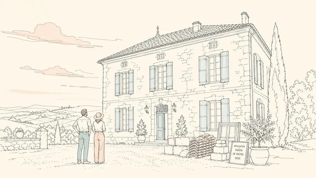 Maison de maître dans le Gers : acheter ou vendre sans se tromper sur le prix, les travaux et le cadre de vie