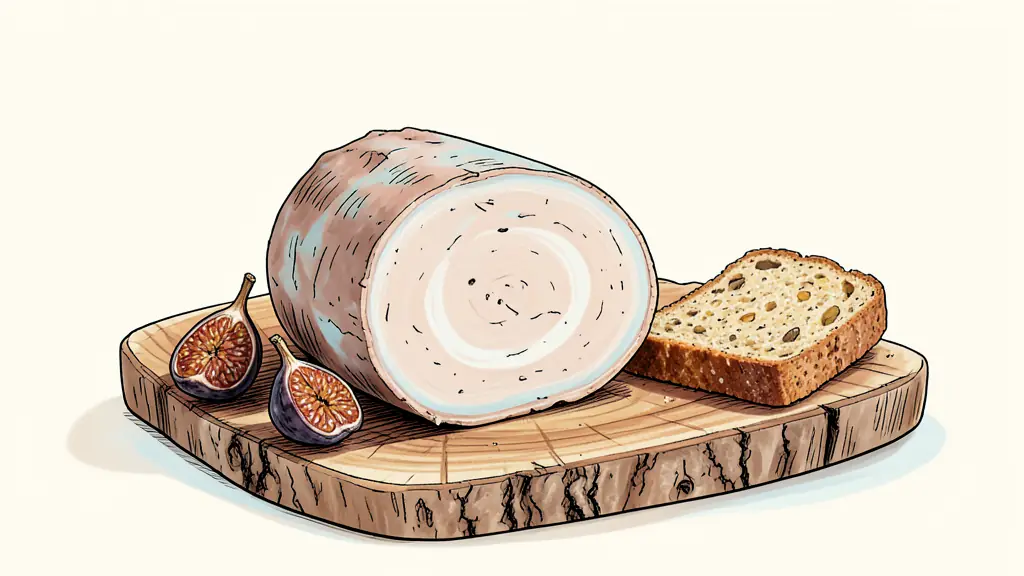 Tranches de foie gras IGP Gers accompagnées de figues séchées et de pain d'épices grillé