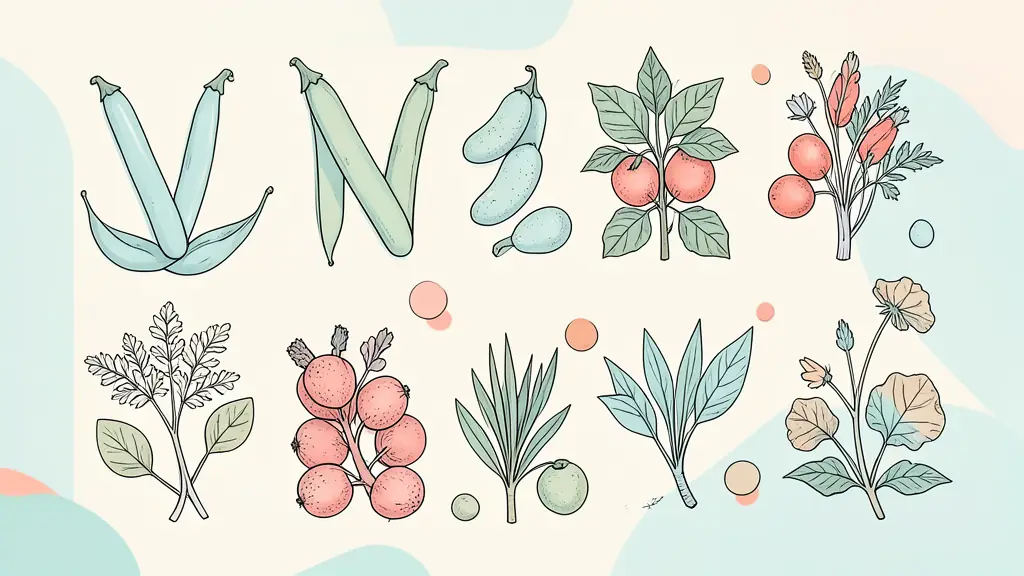 Fruits et légumes en V : le répertoire complet des espèces et variétés