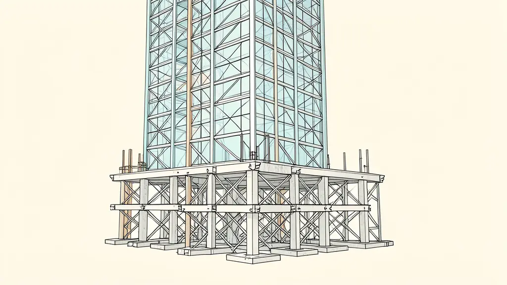 Détails techniques de la structure architecturale des tours Petronas avec contrastes marqués