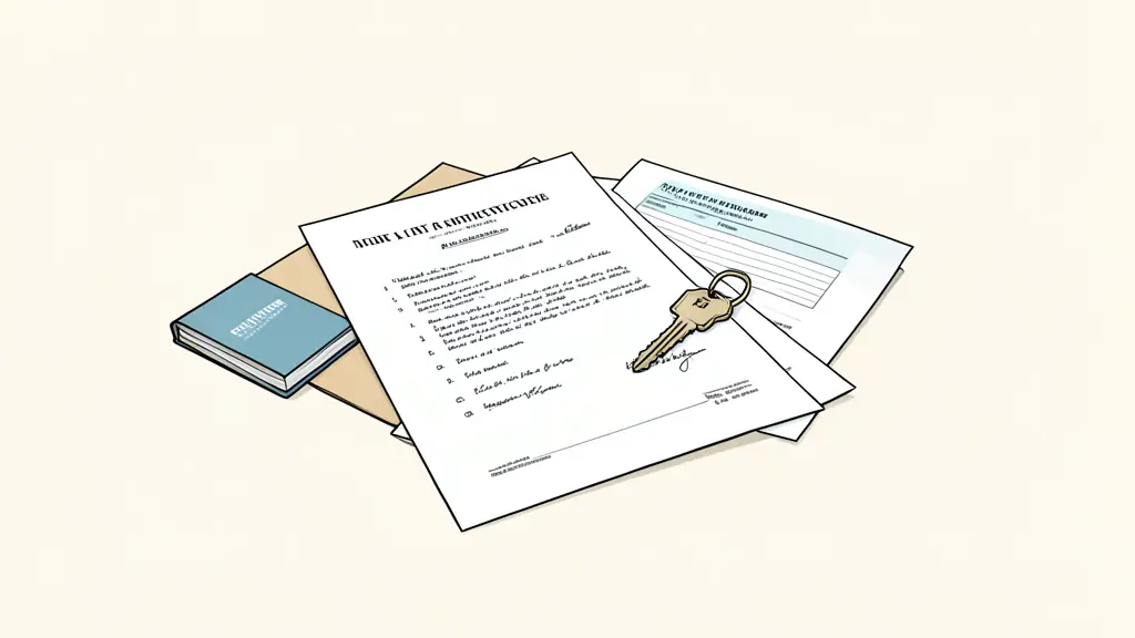 Contrat immobilier signé, clé de maison et rapport d'inspection sur le bureau d'un notaire
