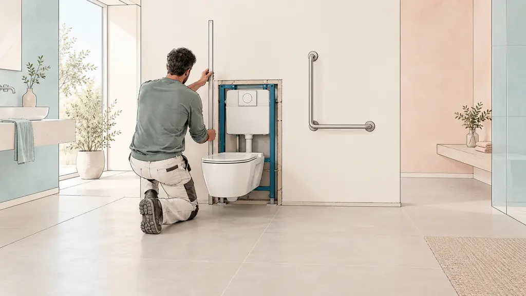 Norme PMR WC suspendu : les 7 cotes à vérifier avant la pose
